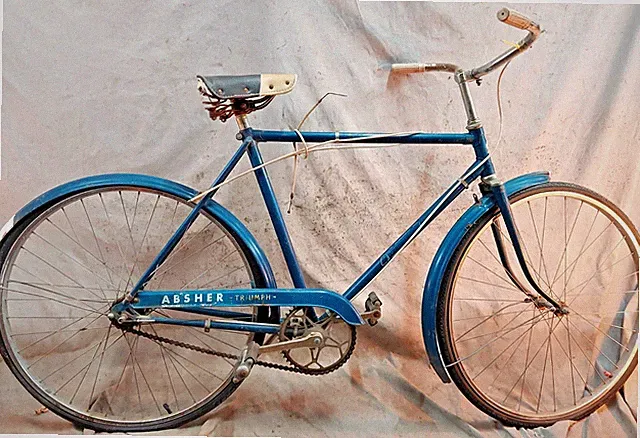 1966 Triumph Absher Cruiser Bike Small 54cm 3 Speed Internal Hub Lugged Steel :)