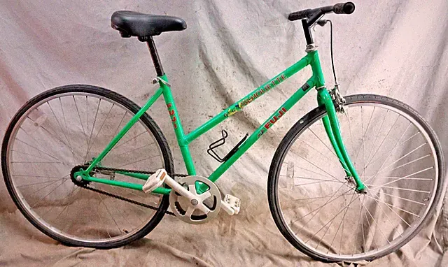 1993 Fuji Silhoutte Hybrid Bike 19" Large Step-Thru Lugged Steel Fast Shipping:)
