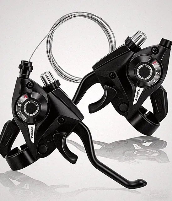 3x7 Speed Bike Shifter Brake Levers Combo,21-Speed Integrated Bicycle Gear Shift