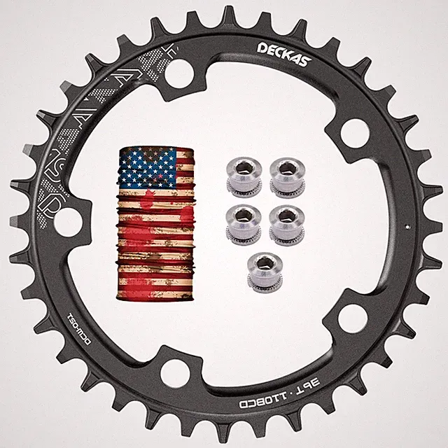 DECKAS Narrow Wide Single Chainring 110BCD 1x 36-54T Round for 7-12S Road Bike