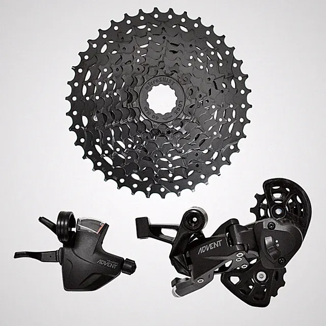 microSHIFT ADVENT Super Short 1x9 Spd Groupset Real MTB Drivetrain for 20" Wheel