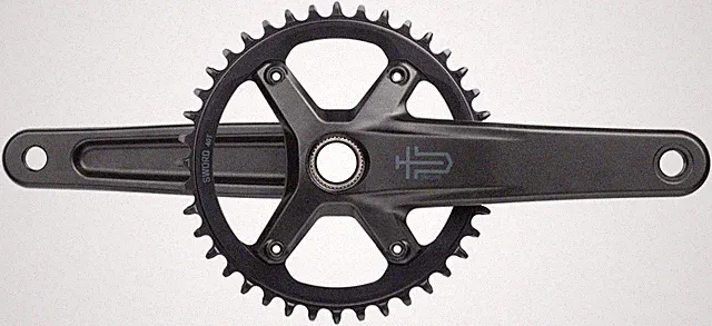 microSHIFT Sword 1x Crankset 10 Speed 172.5mm 110BCD 24mm Gray