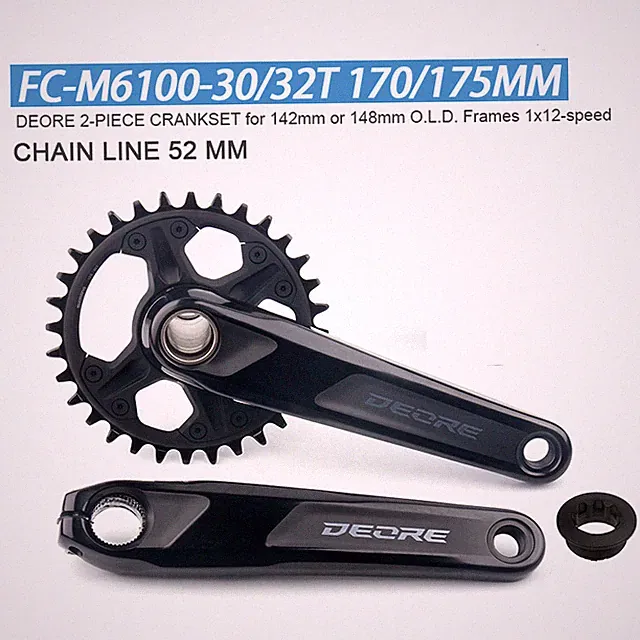 MTB Bicycle Crankset 170/175MM Bicycle Crank 30T/32T Chainring 1*12 Speed