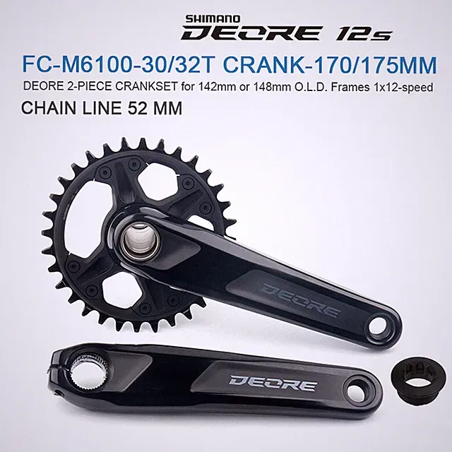 MTB Bicycle Crankset 1x12-speed 170/175MM Crank 30T/32T Chainwheel with BB52