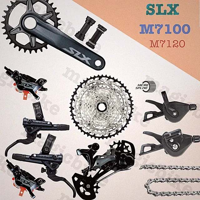 New SHIMANO SLX M7100 1x12 12spd Upgrade Drivetrain Derailleur Groupset MTB
