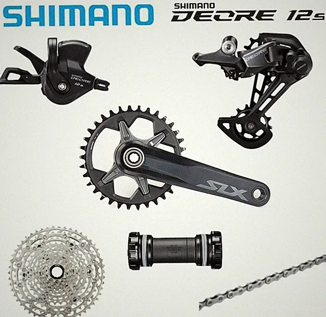 SHIMANO 1X12 Speed Build kits Deore M6100 groupset W/SLX M7100 Crankset 32T/170