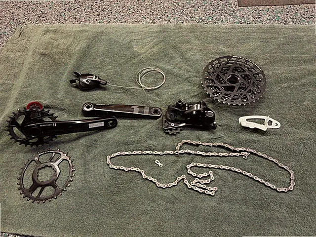 SRAM X1 (1x11) drivetrain for 29-inch mountain bike